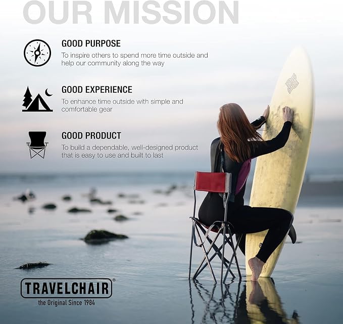 Travel Chair Ultimate Slacker, Quick Folding Tripod Stool - Image 6