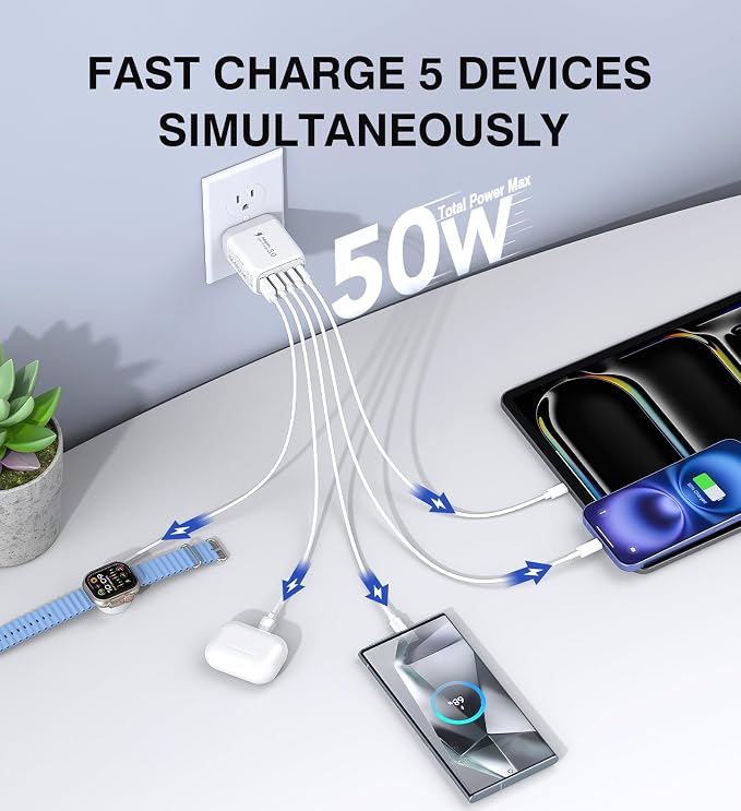 50W USB C Wall Charger Block - Image 2
