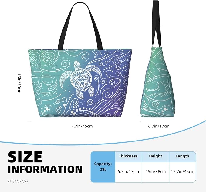 Beach Bag for Women Beach Tote Bag Waterproof Sandproof Large Bags - Image 4