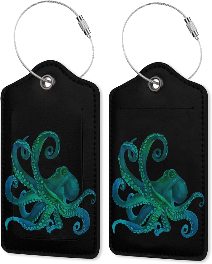 2 Pack PU Leahter Luggage Tag by Elightvap