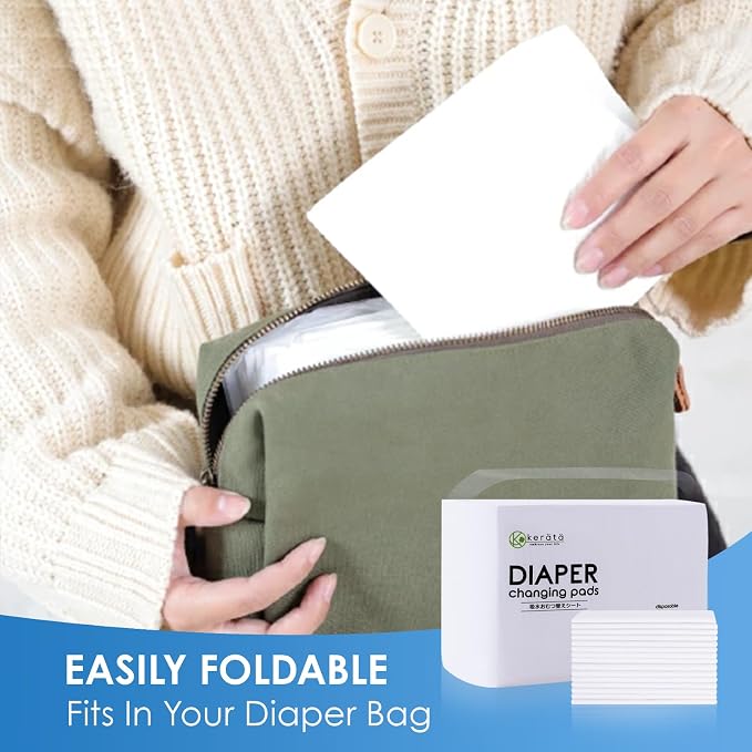 Disposable Changing Pads for Baby, 150 Pack Disposable Changing Pad Liners - Image 7