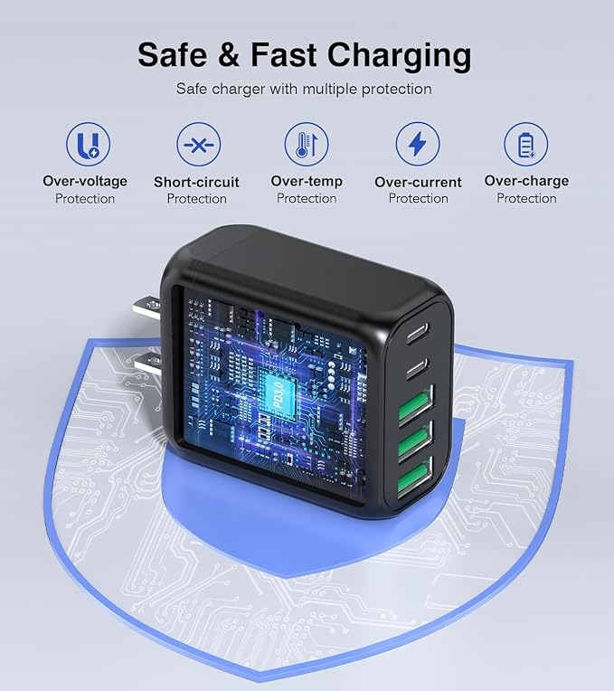 50W USB C Wall Charger Block, Galaxy S24/S23 - Image 3