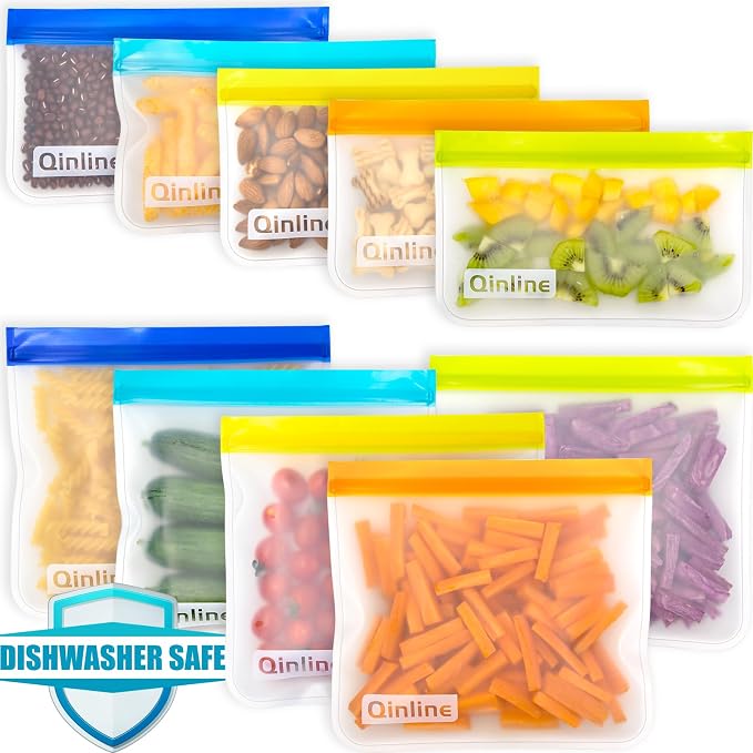 Reusable Food Storage Bags by Qinline