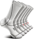 BULLIANT Compression Socks for Men 6Pairs, Athletic Crew Socks Cushioned For by BULLIANT