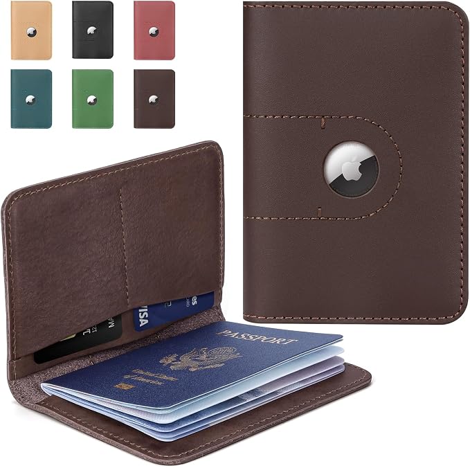 ALLIVE Passport Holder for Travel, Genuine Leather Passport Holder by ALLIVE