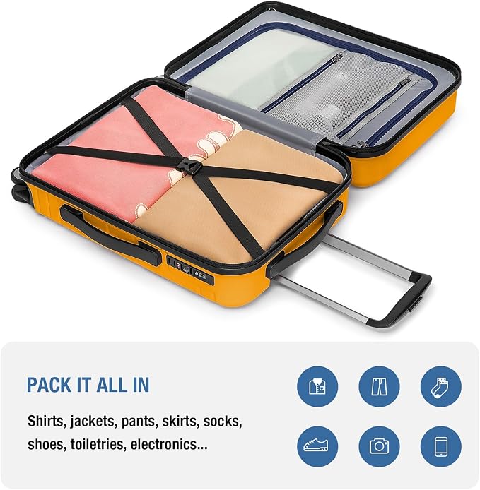 KYME Carry On Luggage 22x14x9 Airline Approved - Image 8