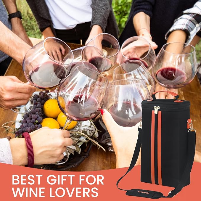 2-Bottle Insulated Wine Carrier Tote - Image 8
