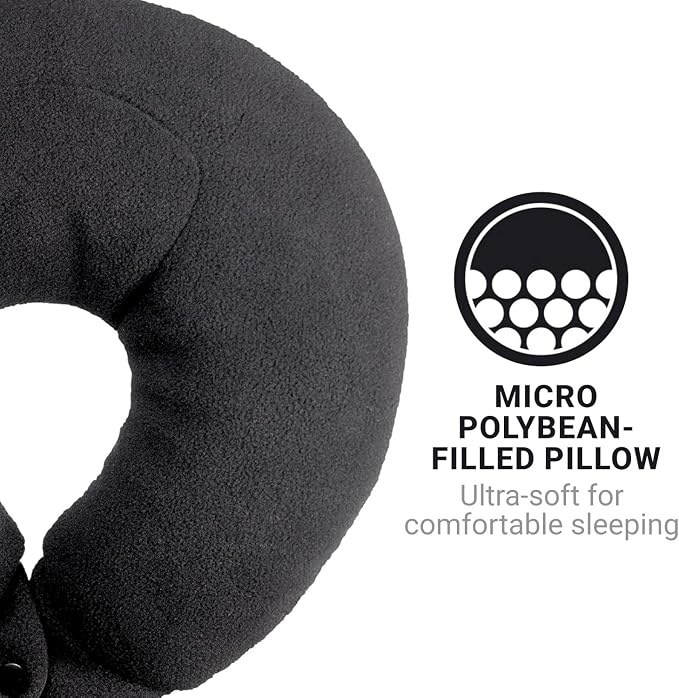 Classic Bean Sleeper, Comfortable Travel Pillow Filled - Image 4
