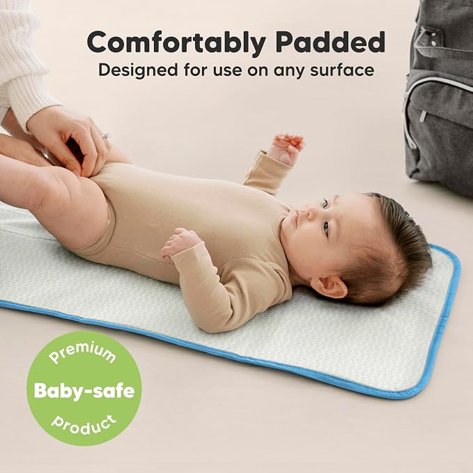 KeaBabies Portable Diaper Changing Pad, Easy Wipe Clean - Image 5