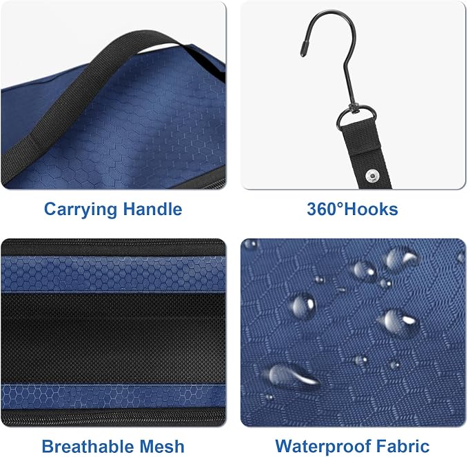 Suitcase Organizer, Travel Luggage Organizer Portable Hanging Travel Shelves - Image 3
