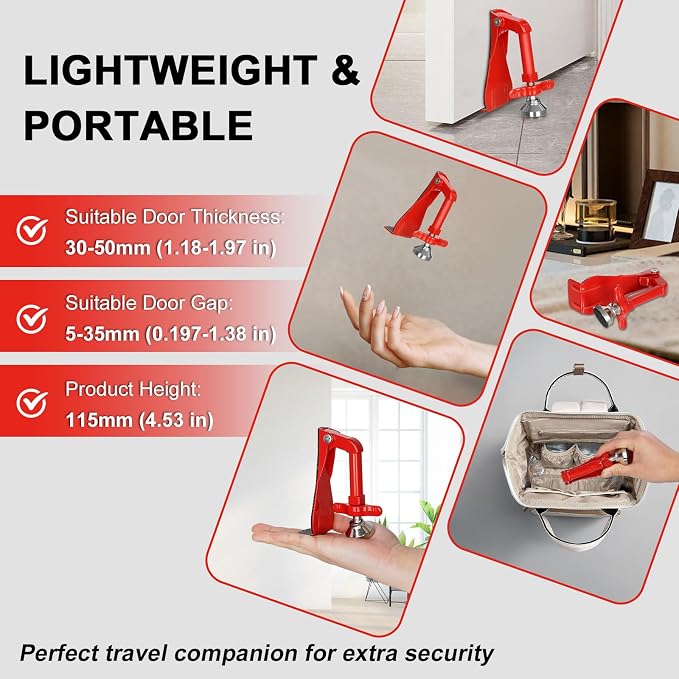 Portable Door Stopper Door Lock - Image 3