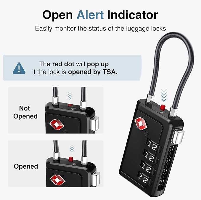 Puroma TSA Approved Luggage Travel Locks - Image 2