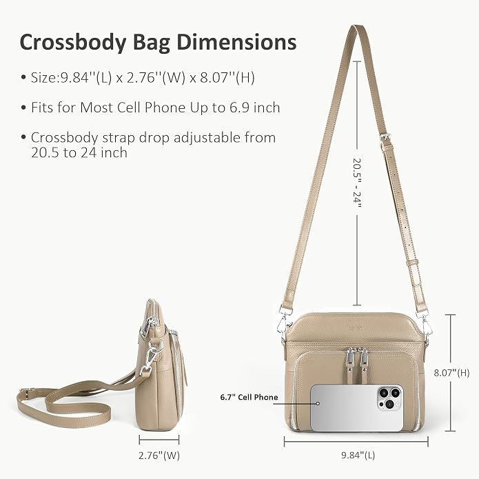 befen Genuine Leather Crossbody Purses - Image 4