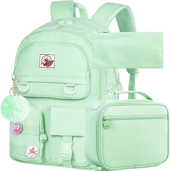 CCJPX Girls Backpack, 16 inch School Laptop Bag College Bookbag, Anti Theft by CCJPX