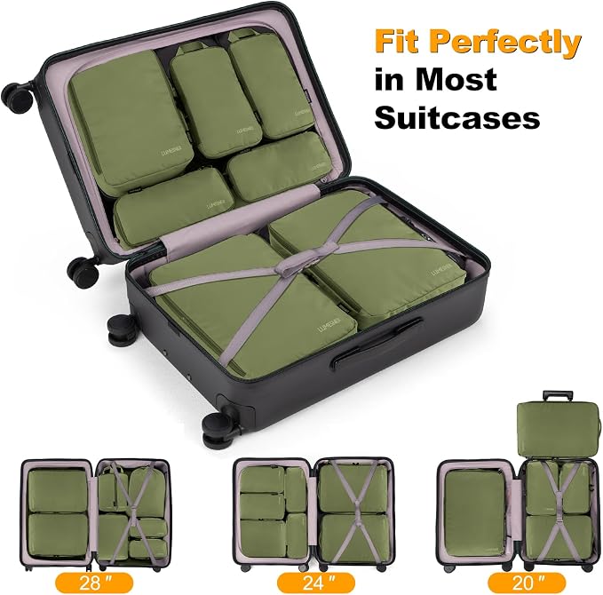 8 Set Compression Packing Cubes - Image 2