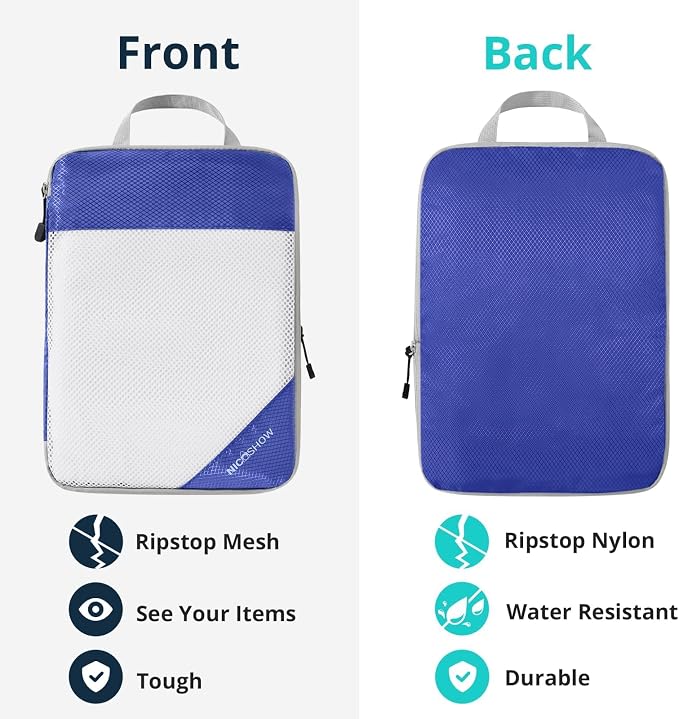 Compression Packing Cubes 6 Set, Compressible Space-Saving Packing Cubes - Image 5