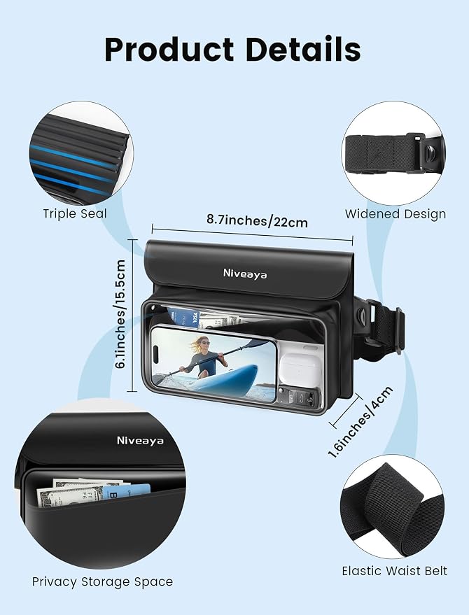 Niveaya IP68 Waterproof Fanny Pack - Image 3