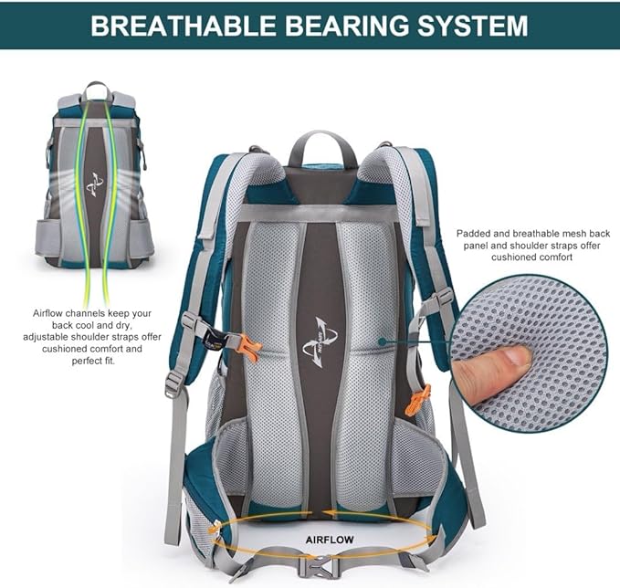 MOUNTAINTOP 25L/40L Hiking Backpack, Lightweight Travel Backpack - Image 4