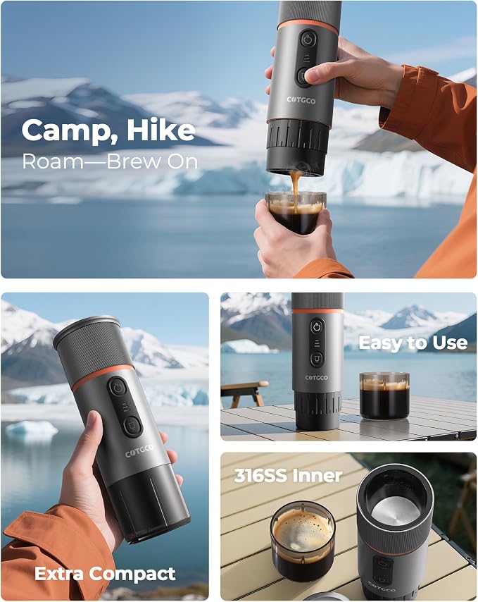 Portable Espresso Coffee Maker, Travel Coffee Maker - Image 7