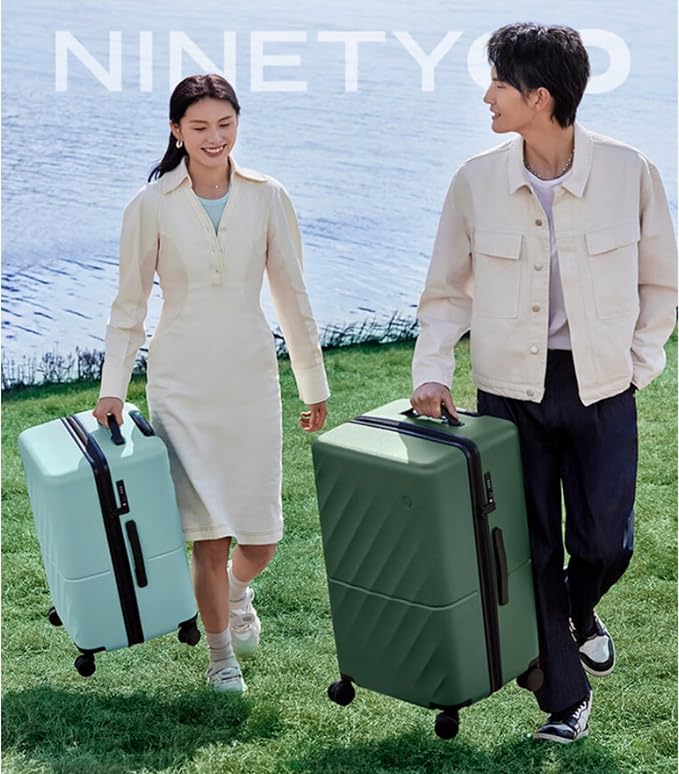 Trunk Luggage 24 Inch, Medium Checked Luggage - Image 3
