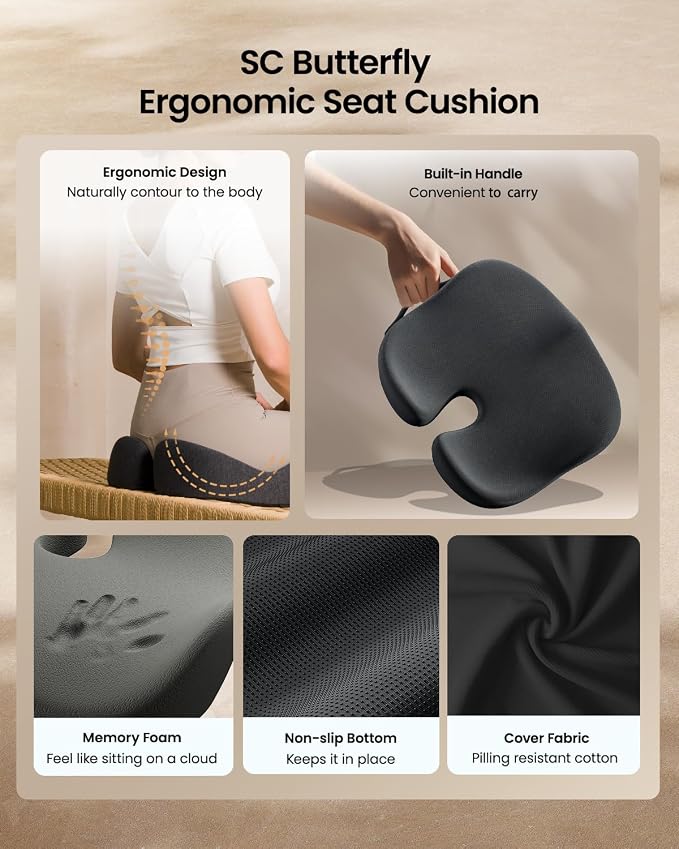 ProtoArc Seat Cushion, Office Chair Cushion - Image 7