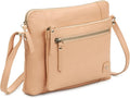 Wise Owl Accessories Small Soft Pebbled Real Leather Crossbody Handbags Purses by WiseOwlAccessories