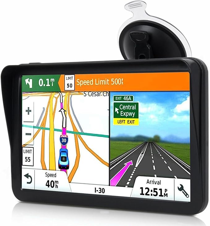 Car GPS Navigation, 2025 Map 9 inch Touch Screen Car GPS Navigation System by LEIENSI