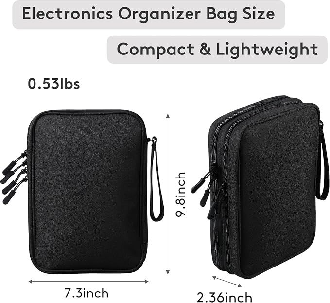 DDgro Travel Electronics Organizer Pouch Bag - Image 2