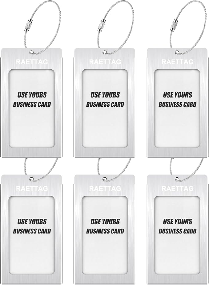 Luggage Tags Metal Suitcase Tags Travel Bag ID Identifier Luggage Tag - Image 2