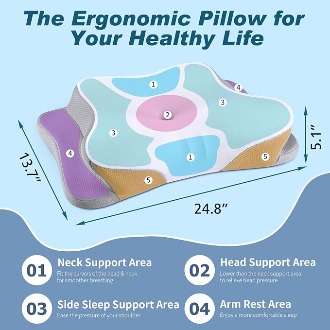 Cervical Neck Pillow for Pain Relief - Image 2