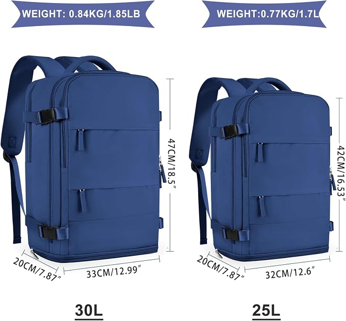 coowoz Large Travel Backpack for Women Men, Carry On Backpack, Hiking Backpack - Image 3