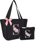 Vavabox Tote Bag, A-Z Initial Monogrammed Waterproof Tote Bag, Bridesmaid Gifts by Vavabox