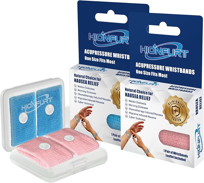 Motion Sickness Bands Anti Nausea Wristband by HIONFURT
