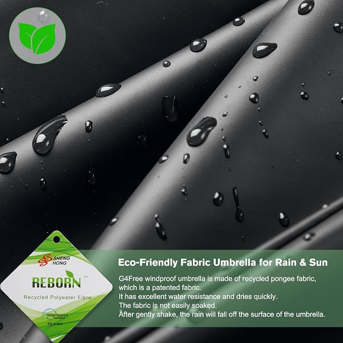 G4Free 42 Inch Eco Windproof Folding Umbrella - Image 9