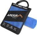 APEXUP Microfiber Travel Towel, Ultra Absorbent Quick Dry Towels, Lightweight by APEXUP