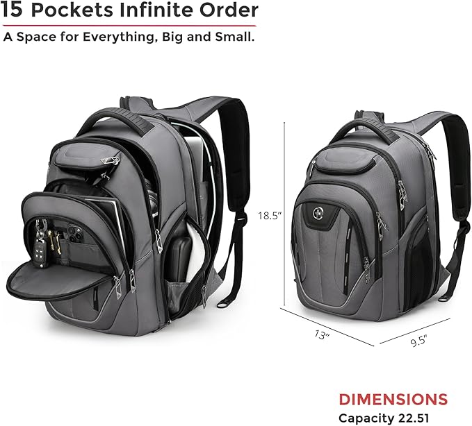 Swissdigital Design TSA Business Laptop Backpack - Image 6