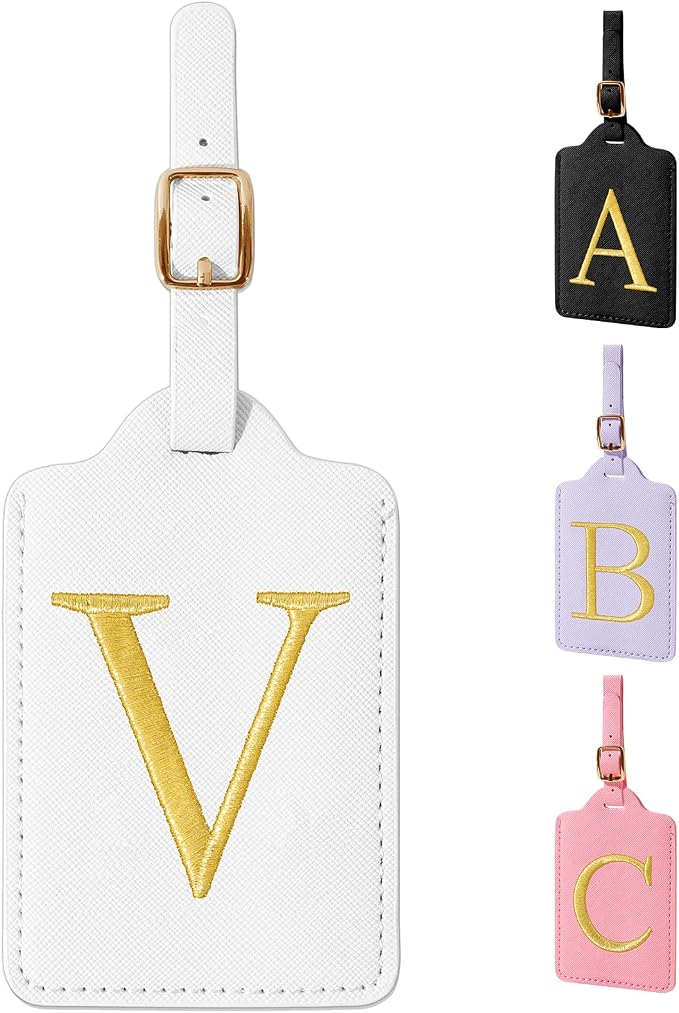Personalized Initial Luggage Tags by izuzta