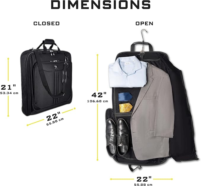 Premium Suit Garment Bag Carry On - Image 3
