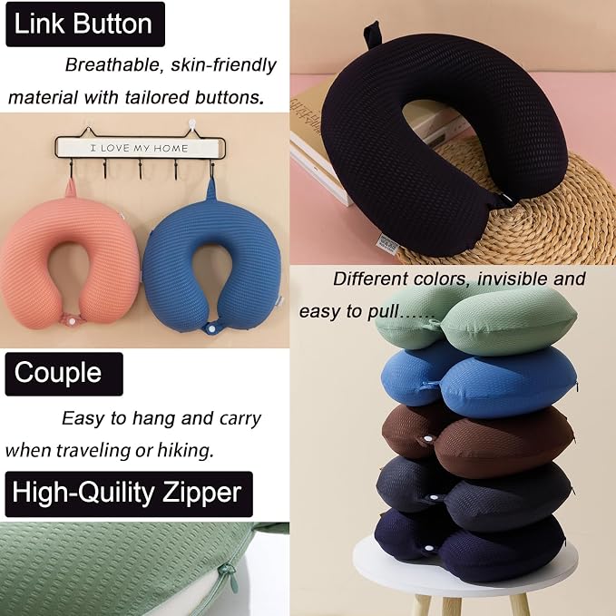 Travel Neck Pillow Cover, Neck Pillow Case - Image 5