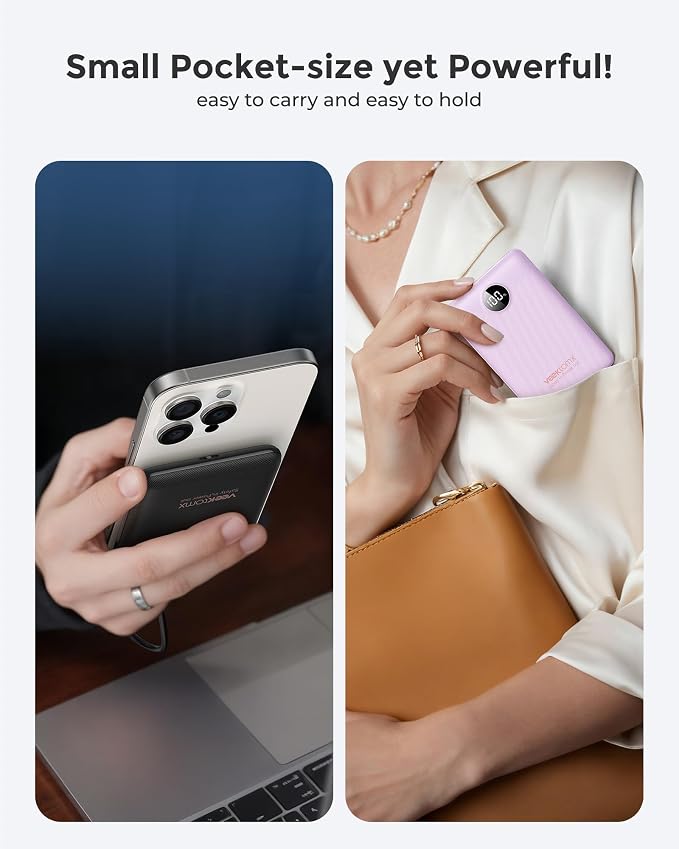 VEEKTOMX Small Portable Charger, Mini Power Bank 10000mAh, PD 22.5W Fast - Image 6