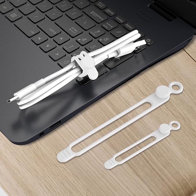Nearockle Silicone Cable Ties Cord Organizer - Image 6