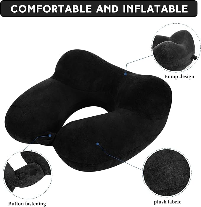 Sintuff 2 Pack Inflatable Travel Pillow - Image 3