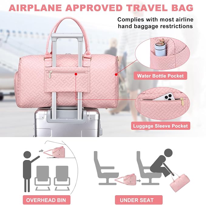 Women Duffle Weekender Travel Bag: Large Duffel Bags - Image 6