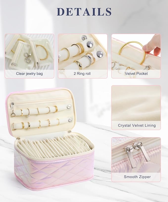 Large Travel Jewelry Organizer Box - Image 3