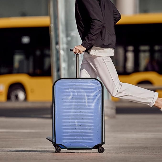 Suitcase Cover for 20" Luggage TSA Approved Clear PVC Thickened Protective - Image 8