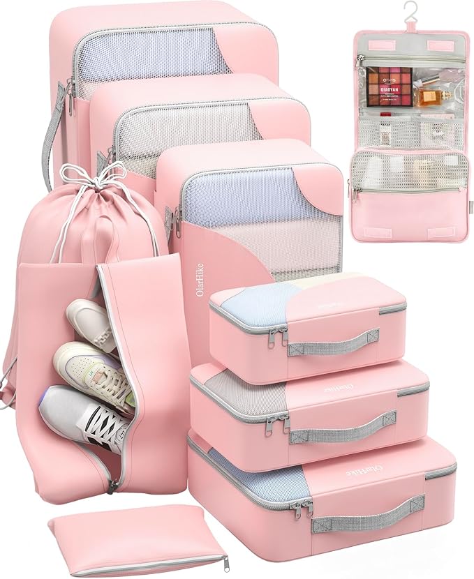ALL INCLUDED 10 Set Durable Packing Cubes by OlarHike