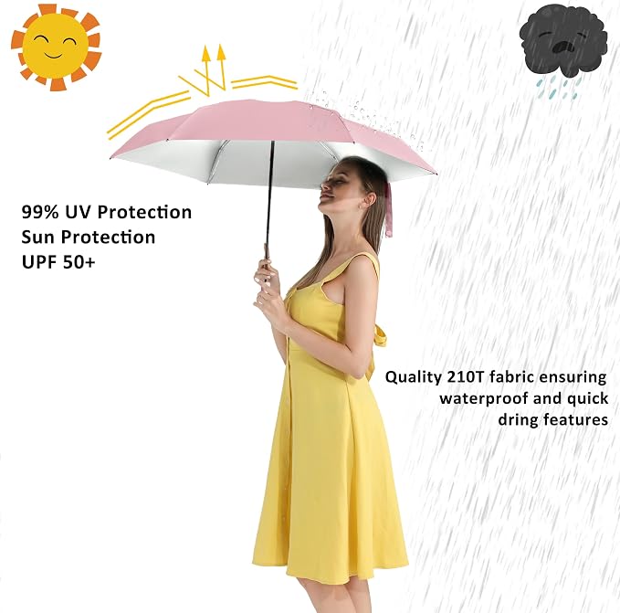 BAODINI Travel Mini Umbrella for Purse - Image 2