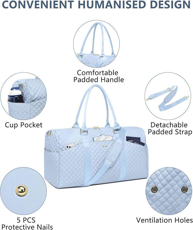 Women Duffle Weekender Travel Bag: Large Duffel Bags - Image 3