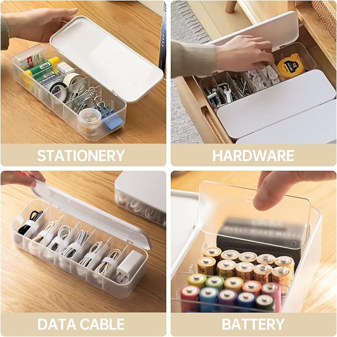 2 Pcs Cable Organizer Storage Box - Image 5