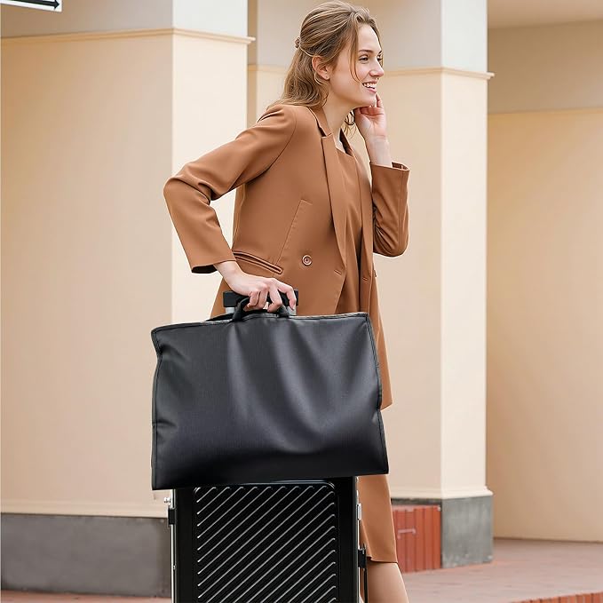 Garment Bag Travel Hanging Clothes: 43 Inch 2 Packs Fabric Breathable Foldable - Image 2